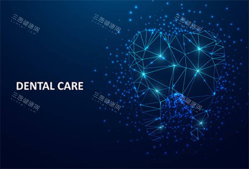 深色背景种植牙图片